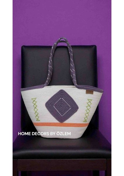 Hasır Omuz Çantası Plaj Çantası Günlük Çanta El Emeği Handmade fırsatları