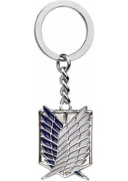 Attack On Titan Mavi Wings Of Liberty Anahtarlık | Unisex Anime Aksesuar