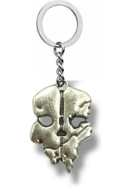 Ghost Kuru Kafa | Maskeli Ruh Figürlü Unisex Anahtarlık