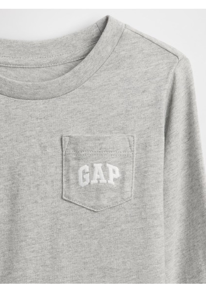 Erkek Bebek Gri Gap Logo Cep T-Shirt fiyatları