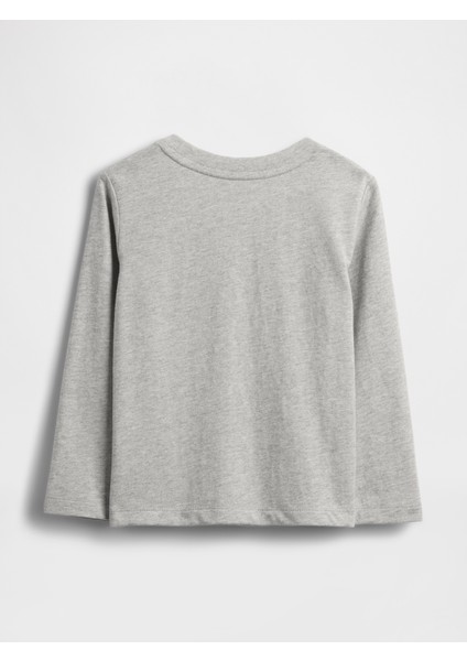 Erkek Bebek Gri Gap Logo Cep T-Shirt modelleri