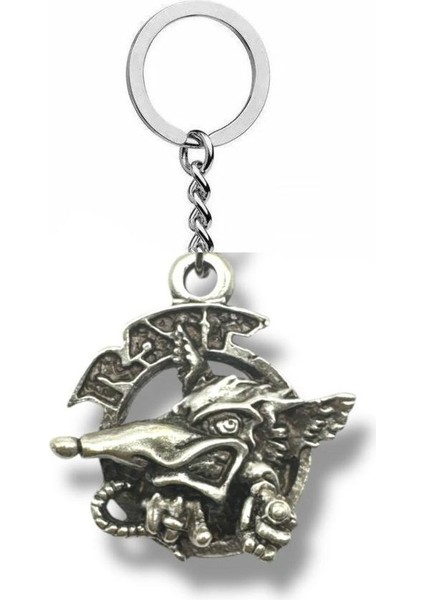 Ratt Band Logo Gümüş Renk Unisex Metal Anahtarlık – Glam Metal Aksesuar
