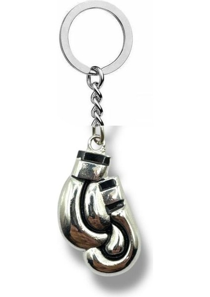 Ikili Darbe – 2’li Boks Eldiveni Figürlü Unisex Metal Anahtarlık