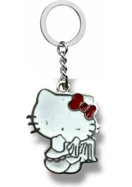 Klasik Hello Kitty Figürlü Anahtarlık – Sevimli ve Hafif Metal Aksesuar