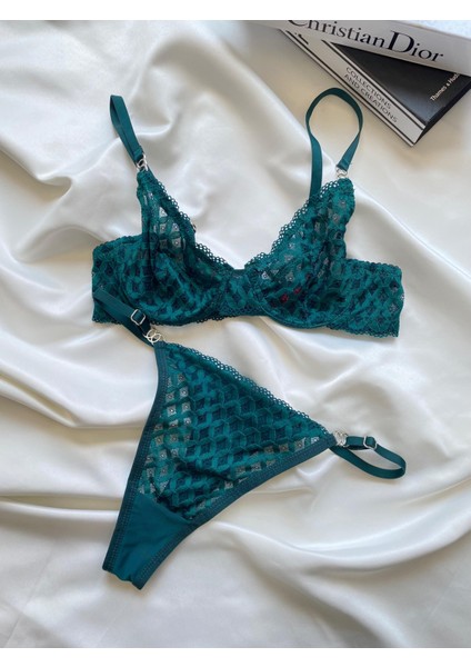 Lingerie Dantelli Şeffaf Bralet & Külot Takımı fiyatları
