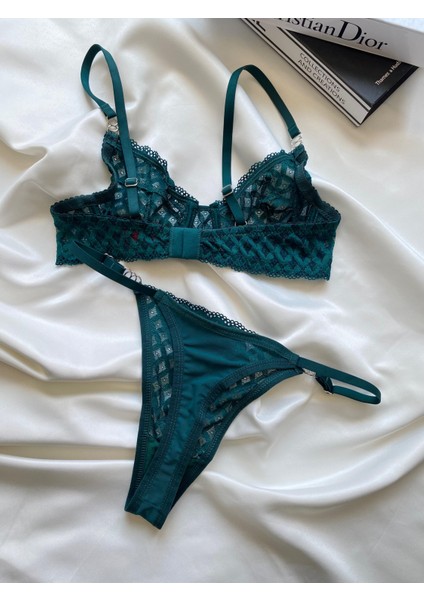 Lingerie Dantelli Şeffaf Bralet & Külot Takımı fırsatları
