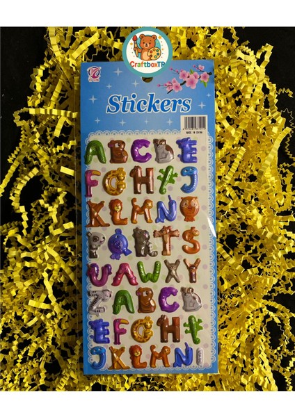 Hayvan Şekilli Harfler Sticker