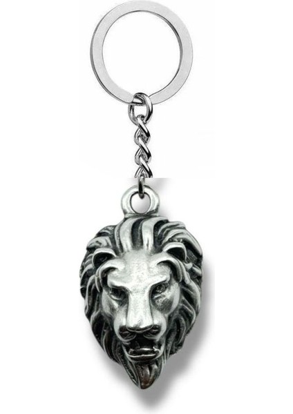 Majestic Lion – Aslan Başı Figürlü Unisex Metal Anahtarlık