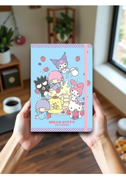 Lisanslı Hello Kitty And Friends 80 Yaprak A5 Defter - Mavi