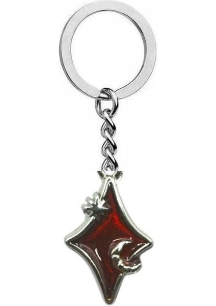 Red Stone Crystal Unisex Anahtarlık – Kırmızı Kristal Taşlı Şık ve Işıltılı Aksesuar