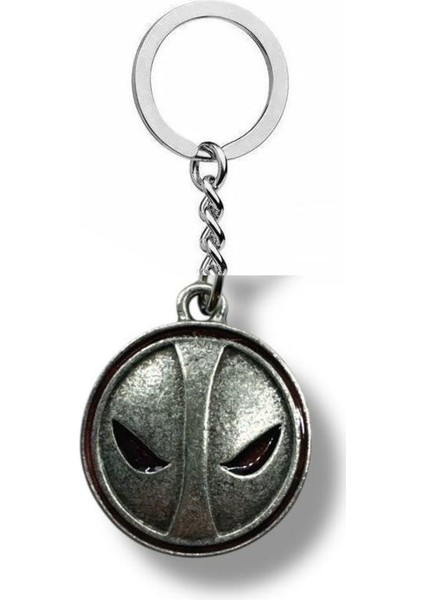 Deadpool Maskeli Süper Kahraman Anahtarlık | Marvel Temalı Unisex Aksesuar
