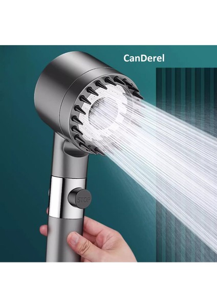 Masajlı Çok Fonksiyonlu Duş Başlığı Ayarlanabilir Filtreli Arıtmalı Krom Duş Başlığı El Duşu Yeni