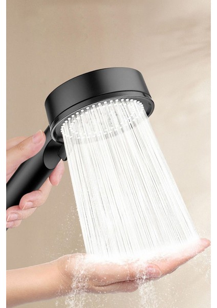 5 Fonksiyonlu Su Tasarruflu Duş Başlığı Turbo El Duşu Siyah Çok Fonksiyonlu Mat Duş Başlığı fiyatları