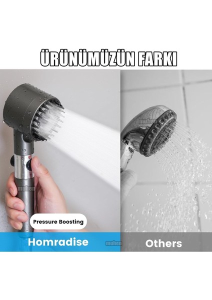 Klor ve Kireçten Arındıran Filtreli Duş Başlığı - 3 Modlu Tazyikli ve Yağmur Akışı Özellikleriyle fiyatları