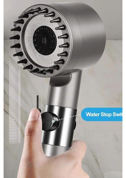 Klor ve Kireçten Arındıran Filtreli Duş Başlığı - 3 Modlu Tazyikli ve Yağmur Akışı Özellikleriyle