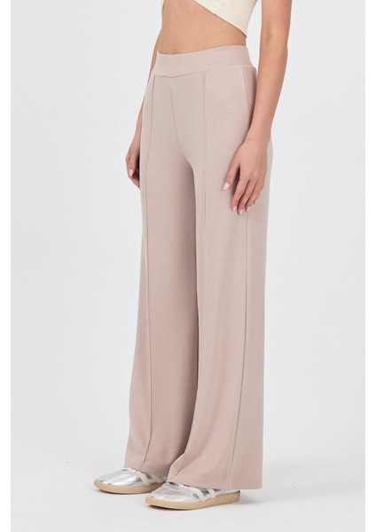 Kadın Likralı Viskon Önü Çımalı Bol Paça Alt fırsatları