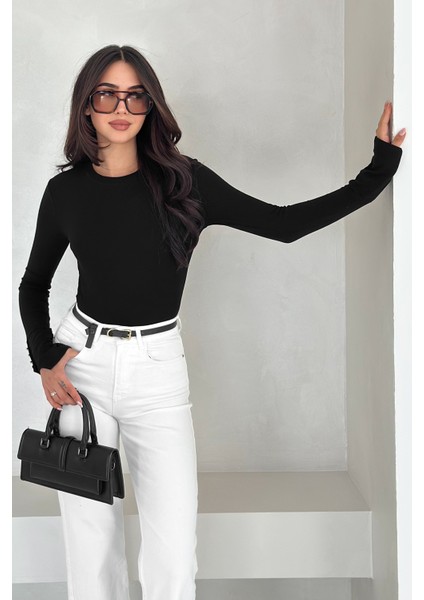 Kadın Bordo Uzun Kollu Bluz – Altın Düğme Detaylı Şık Tasarım modelleri