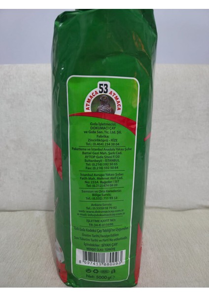 53 5 kg Siyah Çay fiyatları