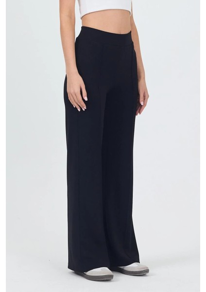 Kadın Likralı Viskon Önü Çımalı Bol Paça Alt modelleri