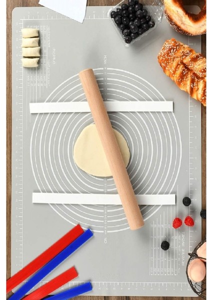 Hamur Açma Matı Silikon Yoğurma Matı Gri Hamur Matı Pasta Fırın Altlığı Çok Amaçlı Silikon Mat fırsatları