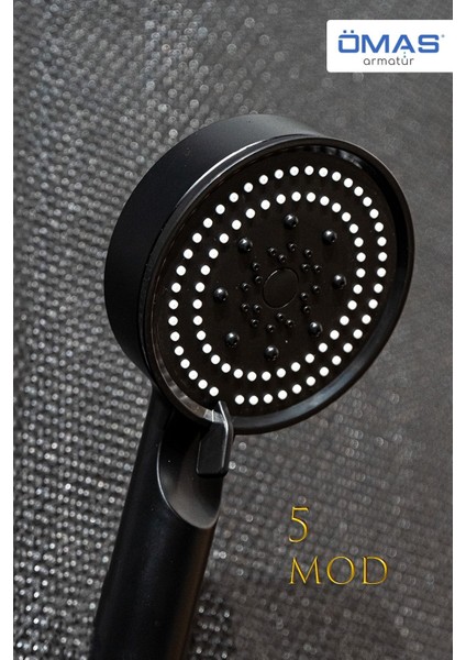 5 Fonksiyonlu Siyah Sauna Modlu Duş Başlığı,siyah Duş Başlığı,duş Başlığı fiyatları