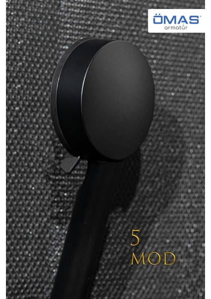 5 Fonksiyonlu Siyah Sauna Modlu Duş Başlığı,siyah Duş Başlığı,duş Başlığı modelleri