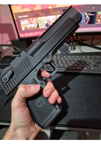 Desert Eagle Siyah Renk Yüksek Kalite Oyuncak Maket Tabanca
