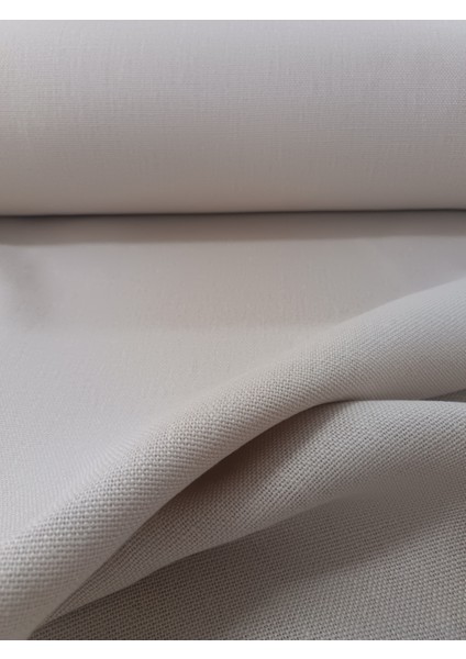 Hasır Keten Fon Perde- Koyu Krem - Pilesiz Düz Dikim - LK70 fiyatları