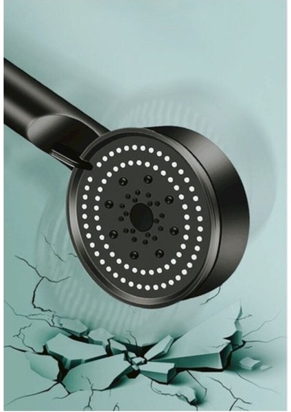 Turbo Fan 5 Fonksiyonlu Su Tasarruflu Duş Başlığı Turbo El Duşu Siyah indirimleri