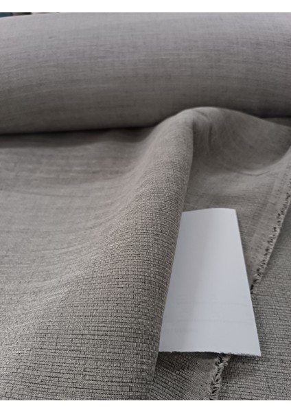 Hasır Keten Fon Perde- Sütlü Kahve - Pilesiz Düz Dikim - JK58 fiyatları