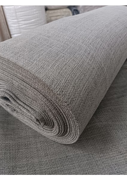 Hasır Keten Fon Perde- Sütlü Kahve - Pilesiz Düz Dikim - JK58 fırsatları