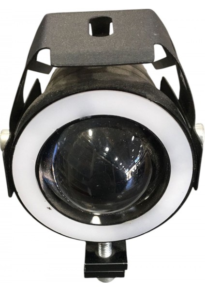 Motosiklet Sis Farı (1ADET) U7 3 Mod Uzun-Kısa-Çakar 7 Renk Angel