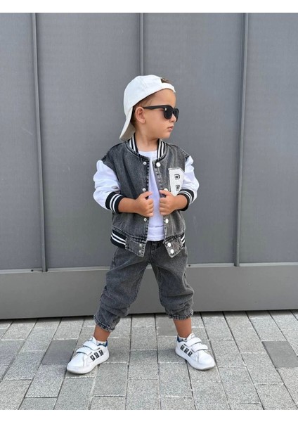 Erkek Jean Üçlü Takım