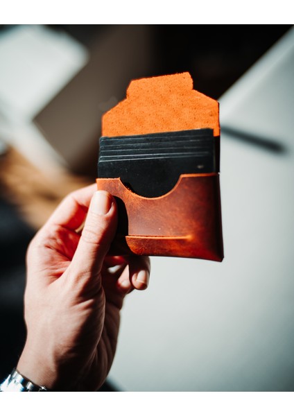 Minimalist El Yapımı Hakiki Deri Cüzdan modelleri