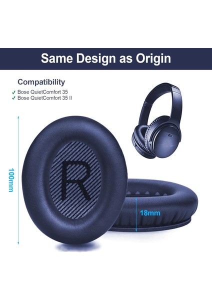 Bose Quietcomfort 2 QC25 Ae2 Qc2 QC15 AE2I AE2W QC35 QC35 Ii Soundtrue Soundlink Uyumlu Kulaklık Süngeri Pedi Yastığı Yastık Ped Minder modelleri