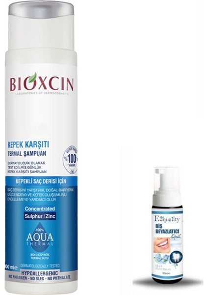 Aqua Thermal Şampuan 300 ml + Hediye Diş Beyazlatıcı Köpük