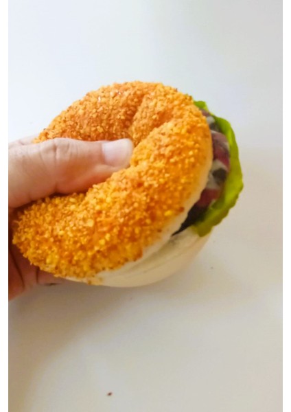 3D Hamburger Buzdolabı Magnetleri - Dekoratif & Eğlenceli Mutfak Aksesuarı Hediye