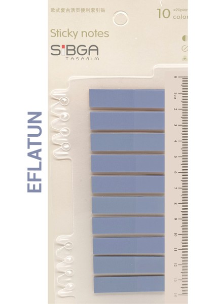 Şeffaf Eflatun Renkli Postit Post-It Post It. Kitap Ayracı Ayraç Postit Sticker 200 Yaprak