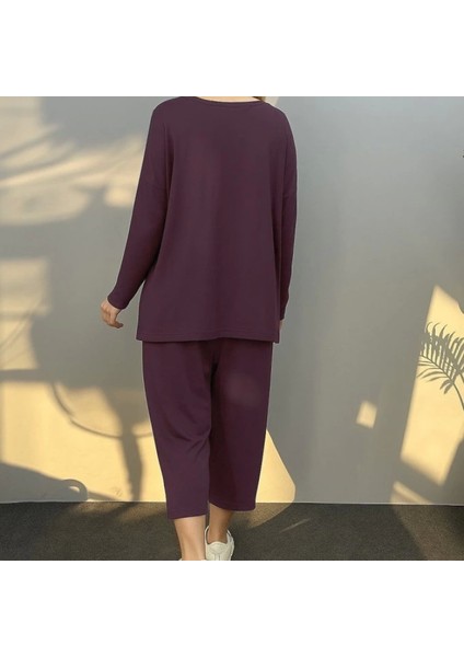 Kadın Uzun Kollu Arma Detaylı Iki Iplik Viskon Ikili Takım fiyatları