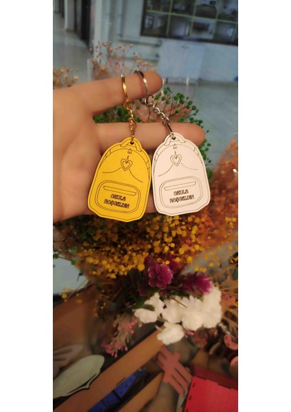 Okula Hoş Geldin Rengarenk Anahtarlık 5 Adet modelleri