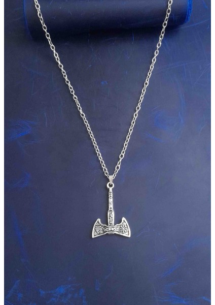 Erkek Kolye Valknut Balta Tasarım Kolye fiyatları