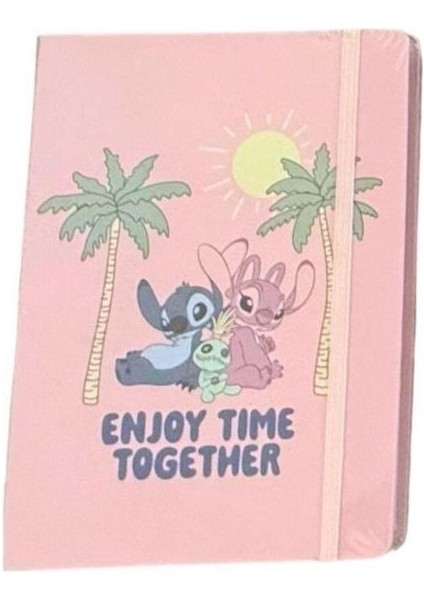 Lisanslı Stitch Enjoy Time Together 80 Yaprak A5 Defter modelleri