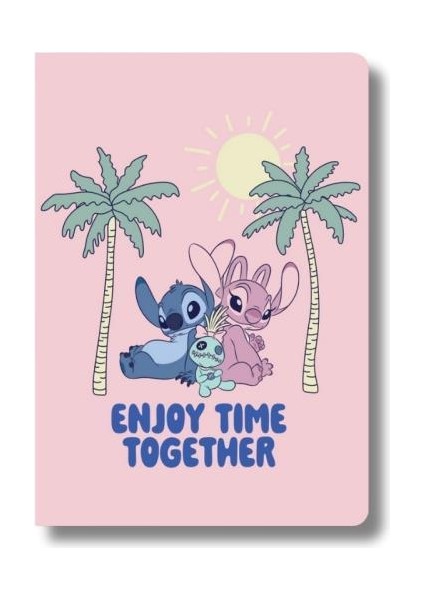 Lisanslı Stitch Enjoy Time Together 80 Yaprak A5 Defter fırsatları