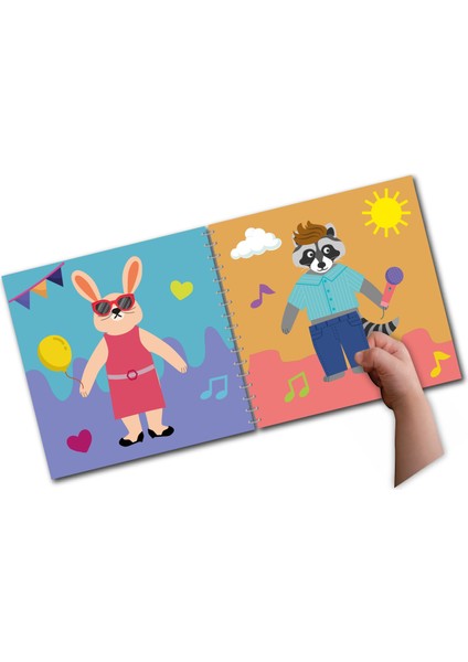 Giydir ve Süsle Ormanda Parti Var Sticker Etkinlik Kitabı – 30 Sayfa Hayvan Figürü, 14 Sayfa Renkli Sticker ile Giydirme ve Süsleme – Eğitici ve Eğlenceli Aktivite Kitabı fiyatları