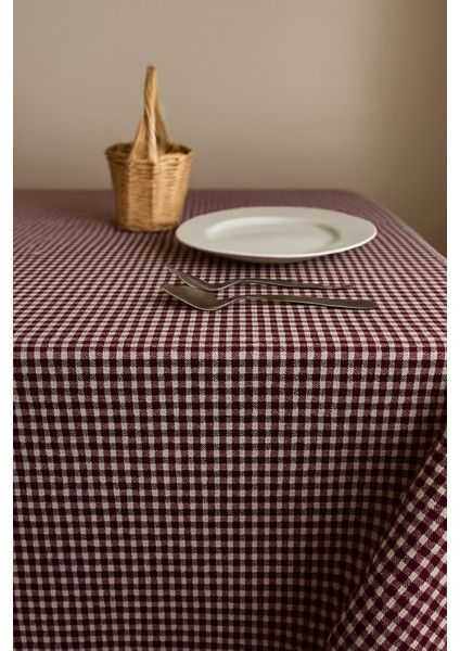 Küçük Kare Desen Pötikareli Masa Örtüsü Sofra Bezi Piknik Örtüsü