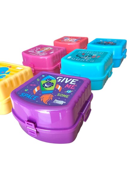 2 Adet Beslenme Kutusu 4bölmeli 2 Katlı Kilitli Beslenme Kabı ( 2 Adet ) fırsatları