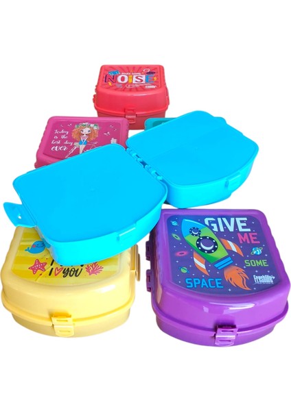 2 Adet Beslenme Kutusu 4bölmeli 2 Katlı Kilitli Beslenme Kabı ( 2 Adet ) indirimleri