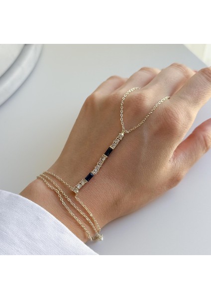 Çelik Lacivert Taşlı Şahmeran