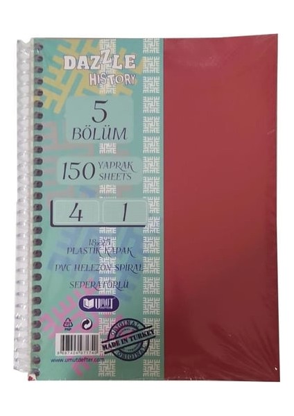 A4 4+1 150 Yp 4 Kareli 1 Çizgili