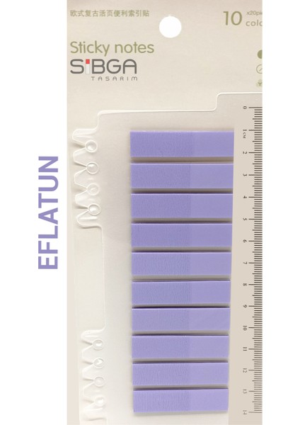 Şeffaf Eflatun Renkli Postit Post-It Post It. Kitap Ayracı Ayraç Postit Sticker 200 Yaprak